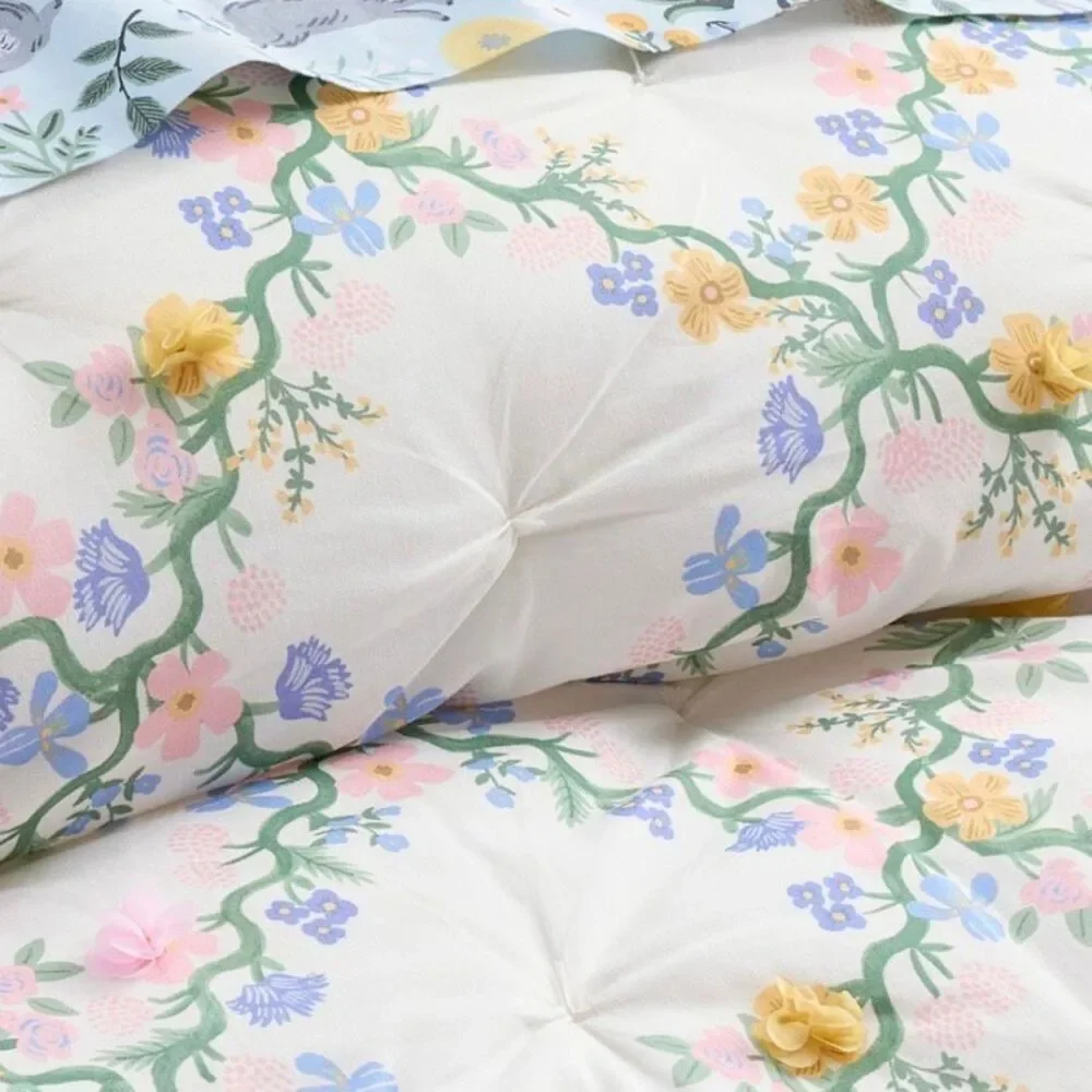 Pottery Barn Kids x Rifle Paper Co. Floral Trellis Comforter Only Twin Preowned